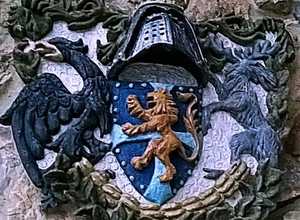 лось и орел в вымышленном гербе династии Фолькунгов